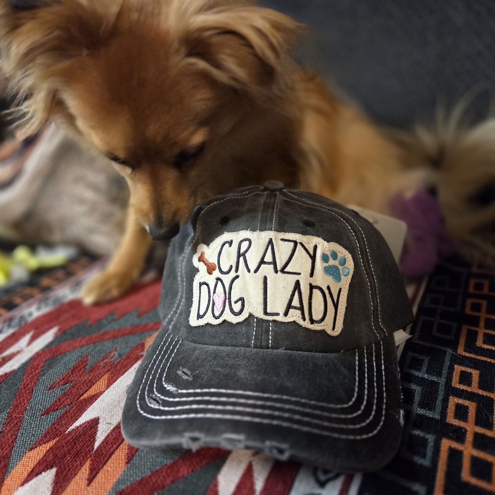 Crazy Dog Lady Charcoal Hat
